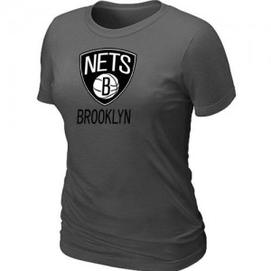 T-Shirts NBA Brooklyn Nets Gris foncé Big & Tall - Femme