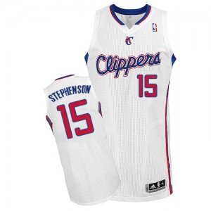 Maillot Adidas Blanc Home Authentic Los Angeles Clippers - Lance Stephenson #15 - Homme