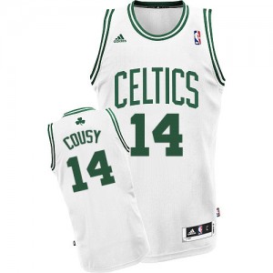 Maillot NBA Swingman Bob Cousy #14 Boston Celtics Home Blanc - Homme