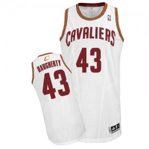 Cleveland Cavaliers Brad Daugherty #43 Home Authentic Maillot d'équipe de NBA - Blanc pour Homme