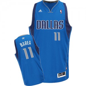 Dallas Mavericks Jose Barea #11 Road Swingman Maillot d'équipe de NBA - Bleu royal pour Enfants