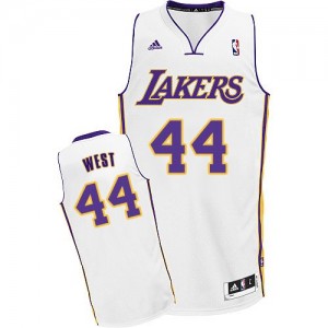 Maillot Adidas Blanc Alternate Swingman Los Angeles Lakers - Jerry West #44 - Homme