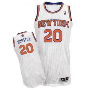 Maillot NBA Authentic Allan Houston #20 New York Knicks Home Blanc - Homme