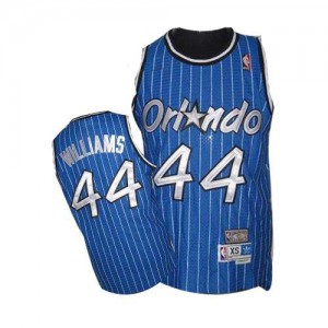 Orlando Magic #44 Mitchell and Ness Throwback Bleu royal Authentic Maillot d'équipe de NBA en vente en ligne - Jason Williams pour Homme