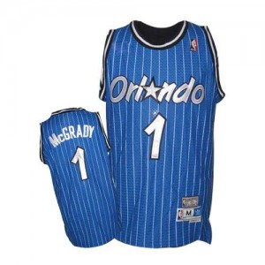 Maillot NBA Authentic Tracy Mcgrady #1 Orlando Magic Throwback Bleu royal - Homme