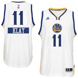 Maillot NBA Authentic Klay Thompson #11 Golden State Warriors 2014-15 Christmas Day Blanc - Homme
