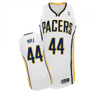Indiana Pacers #44 Adidas Home Blanc Authentic Maillot d'équipe de NBA Promotions - Solomon Hill pour Homme
