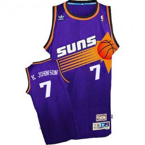 Maillot Swingman Phoenix Suns NBA Throwback Violet - #7 Kevin Johnson - Homme