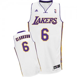 Maillot NBA Swingman Jordan Clarkson #6 Los Angeles Lakers Alternate Blanc - Homme