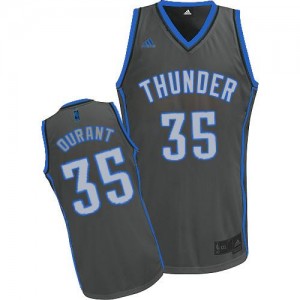 Maillot Swingman Oklahoma City Thunder NBA Graystone Fashion Gris - #35 Kevin Durant - Homme