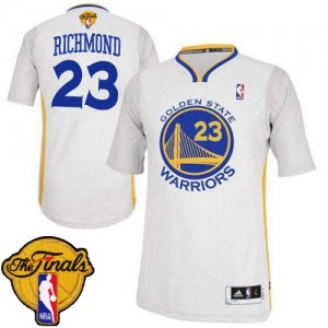 Golden State Warriors #23 Adidas Alternate 2015 The Finals Patch Blanc Authentic Maillot d'équipe de NBA Discount - Mitch Richmond pour Homme