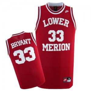 Maillot NBA Authentic Kobe Bryant #33 Los Angeles Lakers Lower Merion High School Rouge - Homme
