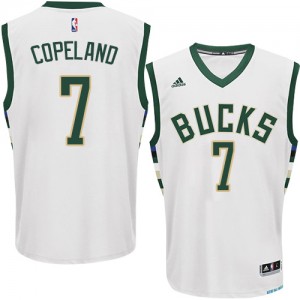 Maillot Authentic Milwaukee Bucks NBA Home Blanc - #7 Chris Copeland - Homme