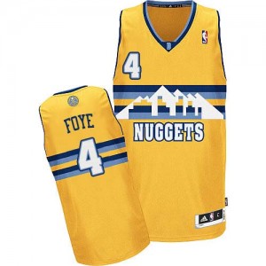 Maillot Adidas Or Alternate Authentic Denver Nuggets - Randy Foye #4 - Homme