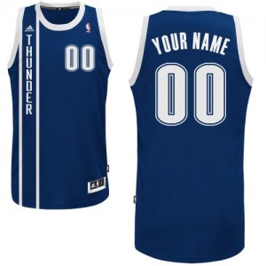 Oklahoma City Thunder Personnalisé Adidas Alternate Bleu marin Maillot d'équipe de NBA en vente en ligne - Swingman pour Homme