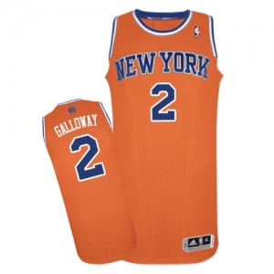 Maillot Adidas Orange Alternate Authentic New York Knicks - Langston Galloway #2 - Homme