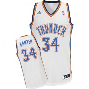 Maillot NBA Swingman Enes Kanter #34 Oklahoma City Thunder Home Blanc - Homme