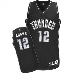 Maillot NBA Oklahoma City Thunder #12 Steven Adams Blanc Adidas Swingman - Homme