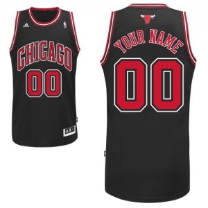 Maillot NBA Noir Swingman Personnalisé Chicago Bulls Alternate Homme Adidas