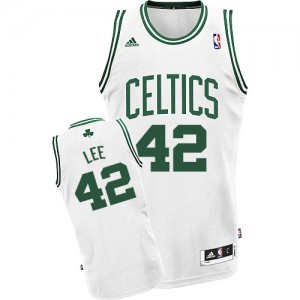 Maillot Adidas Blanc Home Swingman Boston Celtics - David Lee #42 - Homme