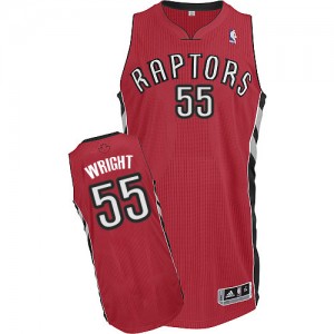 Maillot NBA Authentic Delon Wright #55 Toronto Raptors Road Rouge - Homme