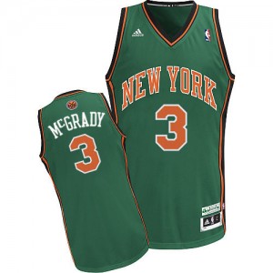 Maillot Adidas Vert Swingman New York Knicks - Tracy McGrady #3 - Homme