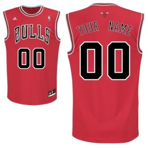 Chicago Bulls Personnalisé Adidas Road Rouge Maillot d'équipe de NBA 100% authentique - Swingman pour Enfants