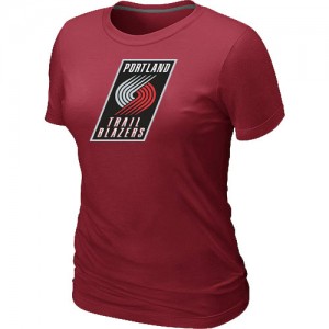 Portland Trail Blazers Big & Tall T-Shirts d'équipe de NBA - Rouge pour Femme