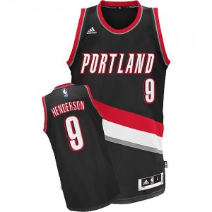 Portland Trail Blazers #9 Adidas Road Noir Swingman Maillot d'équipe de NBA pas cher en ligne - Gerald Henderson pour Homme