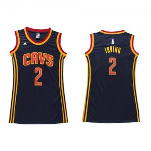 Cleveland Cavaliers #2 Adidas Dress Bleu marin Authentic Maillot d'équipe de NBA 100% authentique - Kyrie Irving pour Femme