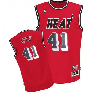Maillot NBA Authentic Glen Rice #41 Miami Heat Throwback Rouge - Homme
