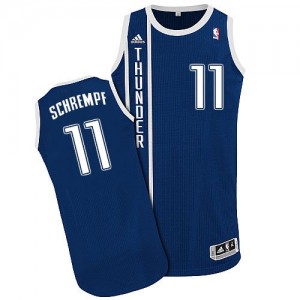 Maillot Authentic Oklahoma City Thunder NBA Alternate Bleu marin - #11 Detlef Schrempf - Homme