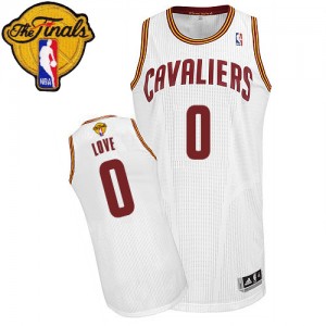 Maillot Adidas Blanc Home 2015 The Finals Patch Authentic Cleveland Cavaliers - Kevin Love #0 - Enfants