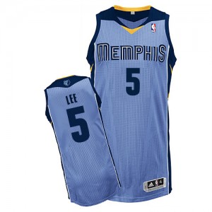 Memphis Grizzlies #5 Adidas Alternate Bleu clair Authentic Maillot d'équipe de NBA en vente en ligne - Courtney Lee pour Homme