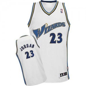 Washington Wizards #23 Adidas Blanc Authentic Maillot d'équipe de NBA vente en ligne - Michael Jordan pour Homme