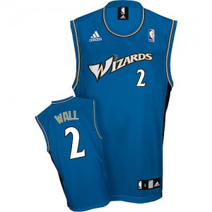 Washington Wizards #2 Adidas Bleu Swingman Maillot d'équipe de NBA en vente en ligne - John Wall pour Homme
