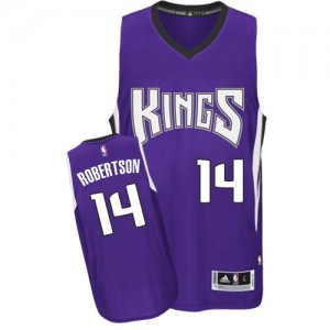 Sacramento Kings #14 Adidas Road Violet Authentic Maillot d'équipe de NBA la meilleure qualité - Oscar Robertson pour Homme