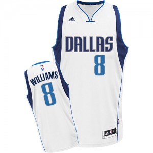 Maillot Adidas Blanc Home Swingman Dallas Mavericks - Deron Williams #8 - Femme