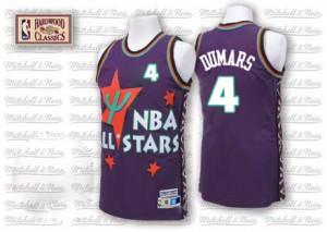 Detroit Pistons #4 Adidas Throwback 1995 All Star Violet Swingman Maillot d'équipe de NBA Peu co?teux - Joe Dumars pour Homme