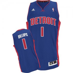 Detroit Pistons Chauncey Billups #1 Road Swingman Maillot d'équipe de NBA - Bleu royal pour Homme