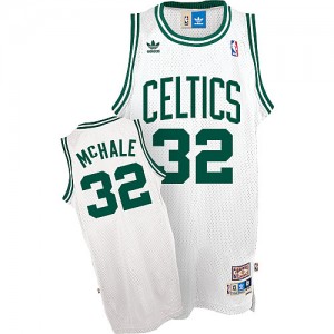 Boston Celtics Mitchell and Ness Kevin Mchale #32 Throwback Swingman Maillot d'équipe de NBA - Blanc pour Homme