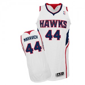 Maillot NBA Authentic Pete Maravich #44 Atlanta Hawks Home Blanc - Homme