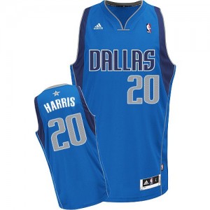 Maillot Adidas Bleu royal Road Swingman Dallas Mavericks - Devin Harris #20 - Homme