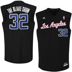 Maillot NBA Los Angeles Clippers #32 Blake Griffin Noir Adidas Authentic The Blake Show - Homme