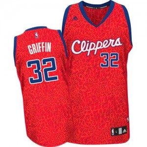 Maillot Adidas Rouge Crazy Light Authentic Los Angeles Clippers - Blake Griffin #32 - Homme