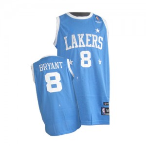 Maillot NBA Authentic Kobe Bryant #8 Los Angeles Lakers Throwback Bébé bleu - Homme