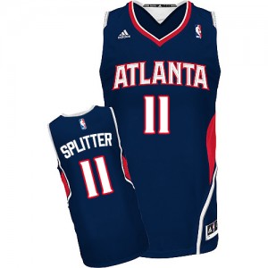Atlanta Hawks Tiago Splitter #11 Road Swingman Maillot d'équipe de NBA - Bleu marin pour Homme