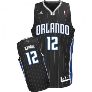 Maillot NBA Orlando Magic #12 Tobias Harris Noir Adidas Swingman Alternate - Homme