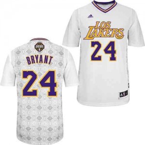 Maillot NBA Authentic Kobe Bryant #24 Los Angeles Lakers New Latin Nights Blanc - Homme