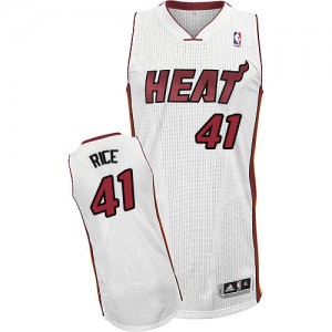 Maillot NBA Authentic Glen Rice #41 Miami Heat Home Blanc - Homme